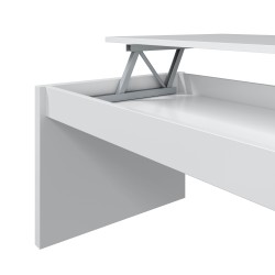 ATTUALE Mesa centro elevable BLANCO BRILLO