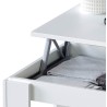 FLOW Mesa centro elevable  BLANCO ARTIK