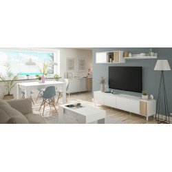 FLOW Mesa centro elevable BLANCO ARTIK