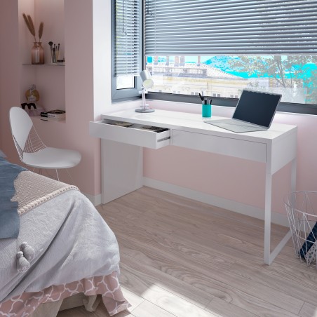 BIANCA Mesa escritorio (reversible) BLANCO ARTIK