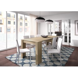 FUNZIONALE CONSOLA comedor 90x50-237 EXTENSIBLE ROBLE CANADIAN