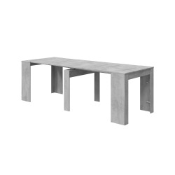 FUNZIONALE CONSOLA comedor 90x50-237 EXTENSIBLE  CEMENTO