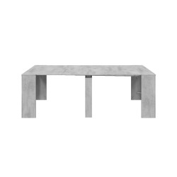 FUNZIONALE CONSOLA comedor 90x50-237 EXTENSIBLE  CEMENTO