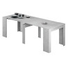 FUNZIONALE CONSOLA comedor 90x50-237 EXTENSIBLE  CEMENTO