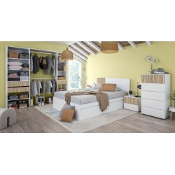 BED Cama 150 con 4 cajones (para somier de 190x150)