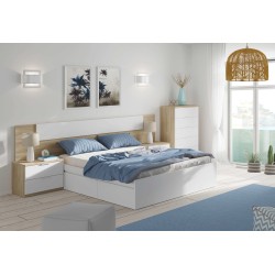 BED Cama 150 con 4 cajones (para somier de 190x150)