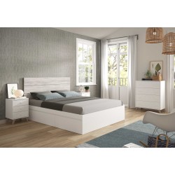 BED Cama 150 con 4 cajones (para somier de 190x150)