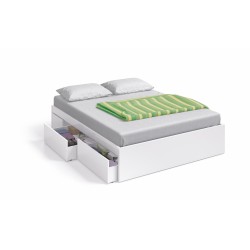 BED Cama 150 con 4 cajones (para somier de 190x150)