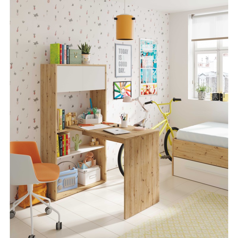 DUO Mesa escritorio-estantería (vertical-horizontal)