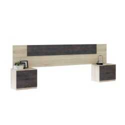 NOON Cabezal + 2 mesitas 2 cajones