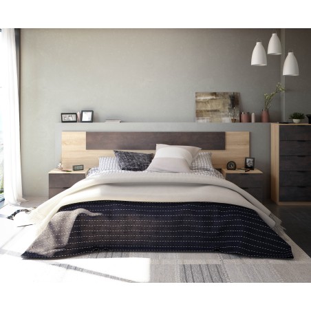 NOON Cabezal + 2 mesitas 2 cajones