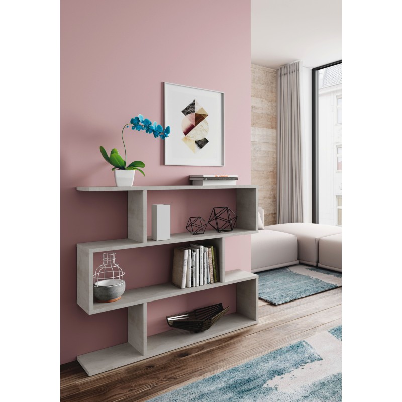 DANERYS Estantería baja CEMENTO